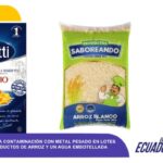 Arsénico detectado en dos productos de arroz y una marca de agua embotellada en Ecuador