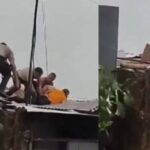 Un techo de zinc se desplomó; policías y civiles cayeron al vacío en Santo Domingo