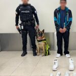 Policía Capturó a ciudadano extranjero con paquetes de droga dentro de sus zapatos