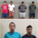 Seis aprehendidos y droga incautada en Manta