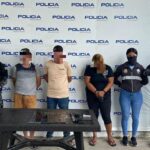 Aprehensión de tres personas por presunto delito de extorsión en Pasaje