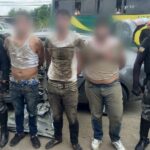 Policía Nacional aprehendió a tres sujetos y recuperó un vehículo reportado como robado en Manabí