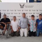 Policía aprehendió a cinco ciudadanos integrantes del GAO “Los Lobos”, por el delito de robo a vehículos en Esmeraldas