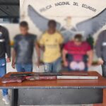 Policía aprehendió a tres integrantes del GAO “Los Choneros”, por el delito de tenencia y porte de armas de fuego, en Guayas