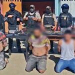 Policía aprehendió a tres Individuos presuntos integrantes del GAO “Los Lobos” por tenencia ilegal de armas de fuego en Manabí