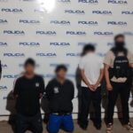 Policía capturó a tres presuntos extorsionadores en El Oro