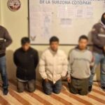 Policía aprehendió a tres ciudadanos por expendio de sustancias catalogadas sujetas a fiscalización en Cotopaxi