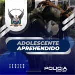 Policía Nacional neutralizó a un adolescente en un enfrentamiento armado en Vinces
