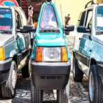 El vehículo más estrecho del mundo: un Fiat de 50 centímetros que busca el Récord Guinness