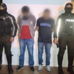 Policía Nacional aprehende a dos ciudadanos en poder de un arma de fuego en Loja