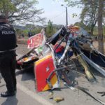 Un siniestro de tránsito en la vía Nobol-Daule deja un muerto y tres heridos
