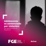 𝐀𝐝𝐨𝐥𝐞𝐬𝐜𝐞𝐧𝐭𝐞 𝐞𝐬 𝐬𝐞𝐧𝐭𝐞𝐧𝐜𝐢𝐚𝐝𝐨 𝐩𝐨𝐫 𝐞𝐥 𝐝𝐞𝐥𝐢𝐭𝐨 𝐝𝐞 𝐯𝐢𝐨𝐥𝐚𝐜𝐢𝐨́𝐧