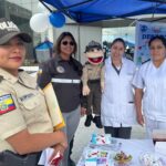 Feria de Salud en Tungurahua fortalece el bienestar de la comunidad policial y ciudadanía