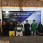 Policía Nacional capturó a seis integrantes del GAO “Los Choneros”, por robo a personas en Santa Elena