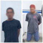 Dos sujetos armados fueron aprehendidos en flagrancia en San Lorenzo y Quinindé