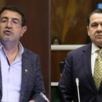 El asambleísta Santiago Díaz y el exlegislador Pablo Muentes fueron trasladados a La Roca