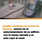 Insólito accidente en Lomas de Zamora: avanzó en el estacionamiento de un edificio con la rampa elevada y su auto cayó al vacío
