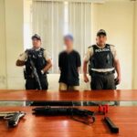 La Policía Nacional aprehendió a un individuo con arma de fuego y munición en Ventanas