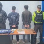 En Quito, la Policía aprehendió a dos personas por tenencia de sustancias ilegales