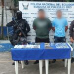 Dos sujetos capturados por tráfico ilícito de sustancias sujetas a fiscalización en El Oro
