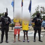 Dos ciudadanos fueron aprehendidos por tenencias de drogas y un artefacto explosivo en Guayaqui