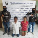 Policía Nacional capturó a dos integrantes del GDO “Los Lagartos” en Santa Elena