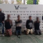 Policía Nacional capturó a cuatro presuntos integrantes del GAO “Los Lobos” en Esmeraldas