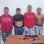 Cuatro aprehendidos con armas de fuego del grupo criminal “Águilas” y motocicletas recuperadas