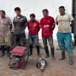 Cinco personas aprehendidas por presunta minería ilegal en Lita