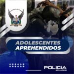 Tres adolescentes fueron aprehendidos en intervención policial ejecutada en Quinindé