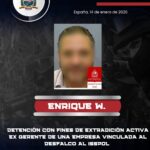 Detuvimos con fines de extradición activa al ciudadano Enrique W., exgerente de una empresa vinculada al desfalco al ISSPOL