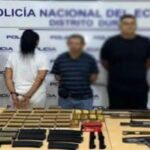 Policía aprehende a tres ciudadanos por tenencia de armas de fuego y municiones en Samborondón
