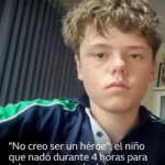 “No creo ser un héroe”: el niño que nadó de forma “sobrehumana” durante 4 horas para salvar a su madre y sus hermanos