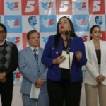 Luisa González compareció ante Tribunal Contencioso Electoral para responder denuncia