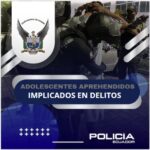 Aprehendimos a tres adolescentes por el presunto delito de porte de arma de fuego y droga en el sur de quito