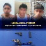 Liberamos a víctima de secuestro y aprehendimos a tres implicados en el sur de Guayaquil
