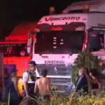 Conductor muere aplastado entre un tráiler y un furgón en el norte de Guayaquil
