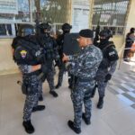 GOE ejecutó simulacro de Código Plata en Centro de Salud en Portoviejo