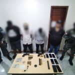 Aprehendimos a cuatro sujetos por tenencia de armas y artefacto explosivo en Napo