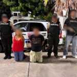 Aprehendimos a dos presuntos extorsionadores en Manta