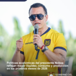 Políticas económicas del presidente Noboa reflejan mayor liquidez, consumo y producción en los primeros meses de 2026