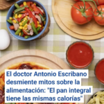 El doctor Antonio Escribano desmiente mitos sobre la alimentación: “El pan integral tiene las mismas calorías”