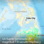 Decenas de muertos y heridos por un fuerte terremoto de magnitud 7,8 en el sur de Filipinas que obligó a emitir alertas de tsunami