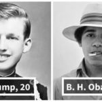 La misteriosa publicación de Donald Trump en su red social: compara fotos de él y de Obama cuando tenían 20 y 18 años