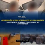 Dos presuntos integrantes de «Los Choneros» fueron capturados con armas