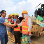 Presidente supervisó obras viales en El Oro