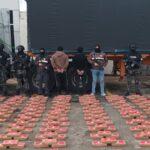 350 kg de cocaína decomisados y dos aprehendidos en Carchi