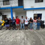 Policía Nacional aprehendió a nueve ciudadanos durante intervención por presunta asociación ilícita en El Triunfo