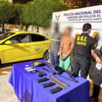 Policía Nacional aprehendió a un presunto integrante del grupo delictivo organizado «Los Choneros» e incautó armas de fuego en El Oro