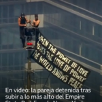 La pareja detenida tras subir hasta lo más alto del Empire State Building para sellar su compromiso matrimonial